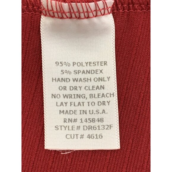 Dina Be Womens Red Sleeveless Textured Fit & Flare Dress Size XS - Picture 11 of 11